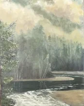 Silent Embrace; oil on canvas